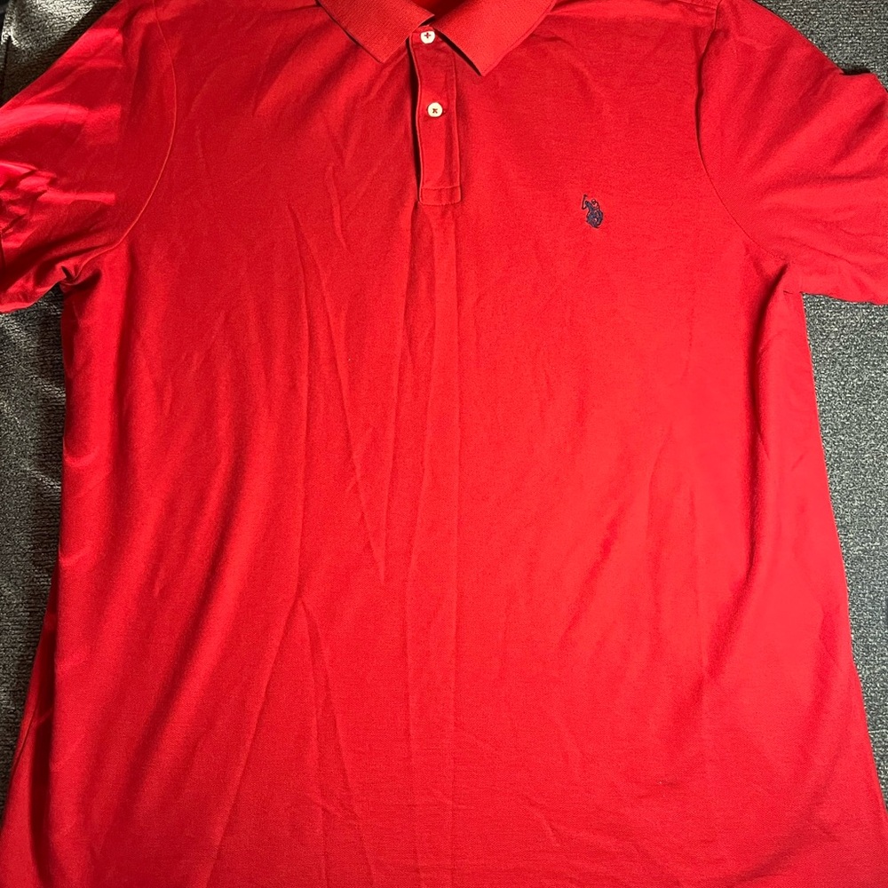 Red US Polo Assn Golf Polo Men’s Size Xl